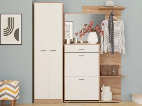 Прихожая «Вито», Дуб сонома/белый