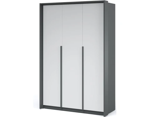 Шкаф «Мишель» 3дв, Антрацит/Белый жемчуг