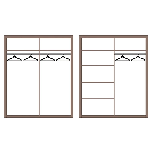 Шкаф четырехдверный Лючия 33.01, Бетон пайн белый, Венге