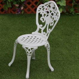 Стул из литого алюминия НЬЮ ЙОРК «NEW YORK»  -  Белый