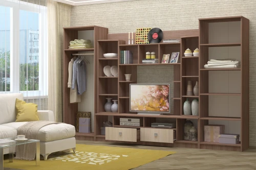 Гостиная Венеция, Дуб беленый, Венге