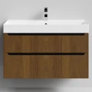 Тумба Бонум 1, 100 подвесной, Дуб цвет 5 Vodok с раковиной в комплекте Тумба Бонум 1, 100 подвесной, Дуб цвет 5 Vodok с раковиной в комплекте