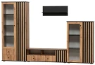Стенка Либерти 1 (опора h20) Дуб вотан/Черный