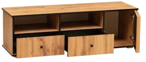 Стенка Либерти 1 (опора h20) Дуб вотан/Черный