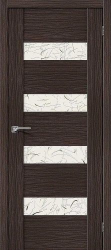 Межкомнатная дверь экошпон ĒLPORTA VM4 Wenge Veralinga Silver Art
