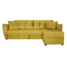 Диван угловой Амстердам велюр желтый 160