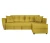 Диван угловой Амстердам велюр желтый 160