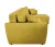 Диван угловой Амстердам велюр желтый 160