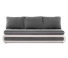 Диван прямой, еврокнижка "Оскар" 144, велюр серый, ППУ