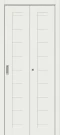 Межкомнатная складная дверь mr.wood Браво-21 White Matt