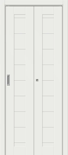 Межкомнатная складная дверь mr.wood Браво-21 White Matt