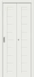 Межкомнатная складная дверь mr.wood Браво-21 White Matt