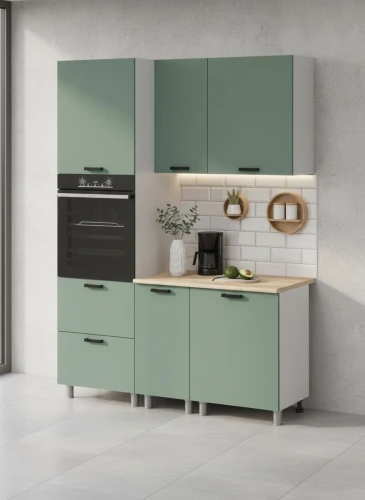 Готовый кухонный гарнитур МК Аленушка 1,6м ПД Орешник Матовая Мята,скоба черный,сонома