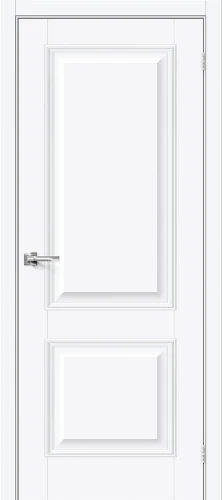 Межкомнатная дверь ПЭТ BRAVO Классик-12 White Silk
