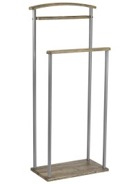 Вешалка костюмная Верис 4 металлик/дуб крымский состаренный