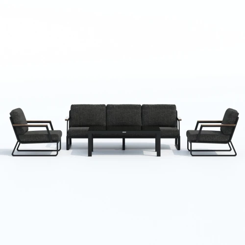 Лаунж зона ESTIVO с трехместным диваном - маренго