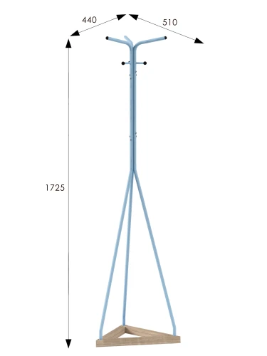 Вешалка напольная Галилео 213 голубой/шимо