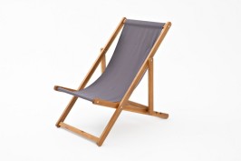 Кресло-шезлонг из акации CAPRI темно-серый