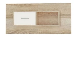 Полка «Стелс» 1д, Дуб сонома/белый