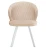 Стул DikLine 249 поворотный, B03 BEIGE, ножки белые