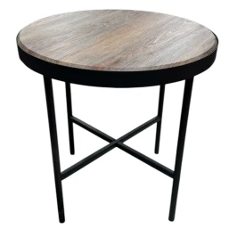 Стол журнальный МеталлАрт М011 МАЛЫЙ коричневый дуб/черный