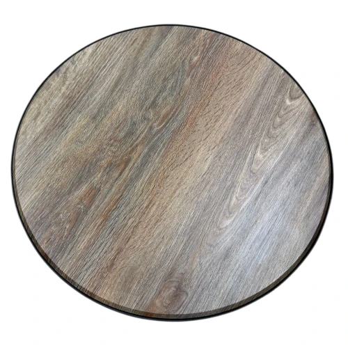 Стол журнальный МеталлАрт М011 МАЛЫЙ коричневый дуб/черный