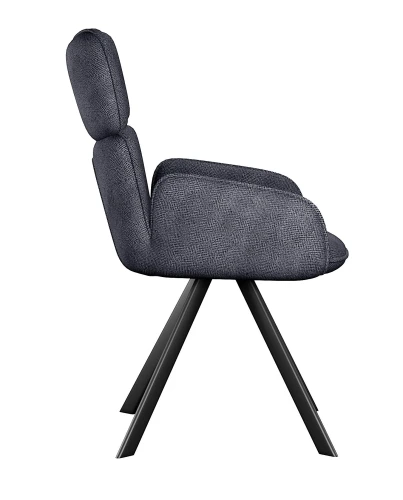 Стул DikLine 501 поворотный SB5 серый, ножки черные