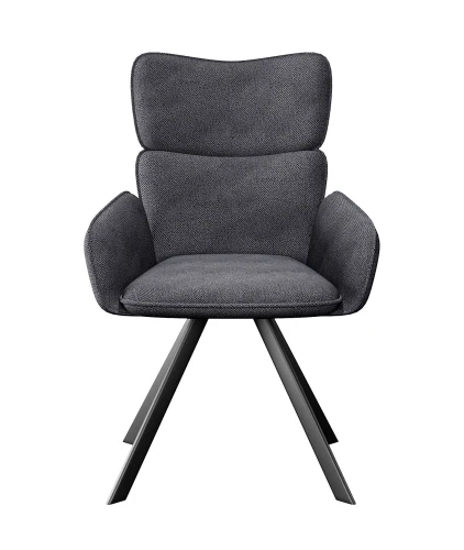 Стул DikLine 501 поворотный SB5 серый, ножки черные