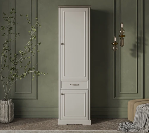 TOSCANA NEW, Шкаф 2D1S. Цвет ПЕРСИДСКИЙ ЖЕМЧУГ/КАНЬОН