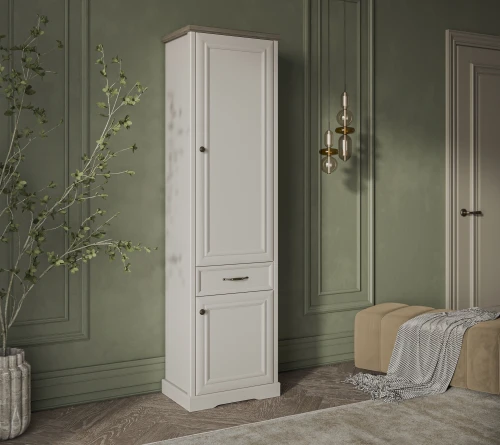 TOSCANA NEW, Шкаф 2D1S. Цвет ПЕРСИДСКИЙ ЖЕМЧУГ/КАНЬОН