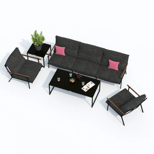 Лаунж зона FESTA маренго с трехместным диваном