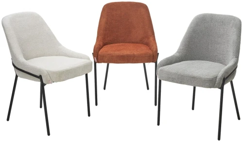 Стул GAVI Garna-157 светло-бежевый, ткань / черный каркас, ®DISAUR