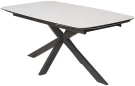 Стол ALVIS 180 TL-319, испанская керамика / темно-серый  каркас, ®DISAUR Стол ALVIS 180 TL-319, испанская керамика / темно-серый  каркас, ®DISAUR