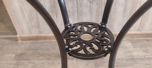 Кофейный круглый столик из литого алюминия D60 Феникс Мини «Fenix Mini» 6335