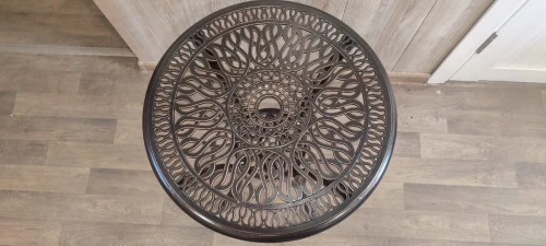 Кофейный круглый столик из литого алюминия D60 Феникс Мини «Fenix Mini» 6335