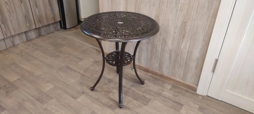 Кофейный круглый столик из литого алюминия D60 Феникс Мини «Fenix Mini» 6335