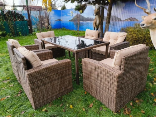 Обеденная группа на 6 человек Сантьяго (7 предметов) Brown