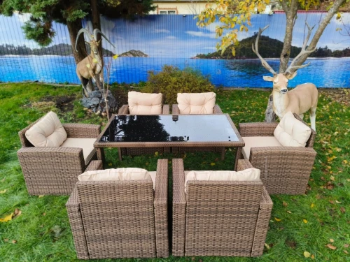 Обеденная группа на 6 человек Сантьяго (7 предметов) Brown