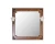 Зеркало Дубэлла 80, со светильником, орех