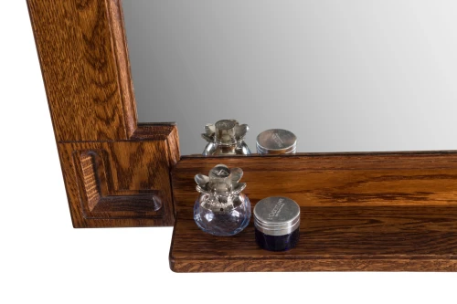 Зеркало Дубэлла 80, со светильником, орех