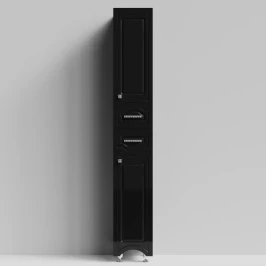 Пенал Адам 30 напольный, черный глянец, правый