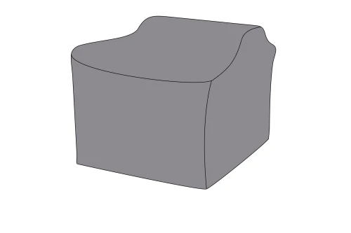 Защитный чехол на кресло Капучино 106×89×80 см, цвет серый