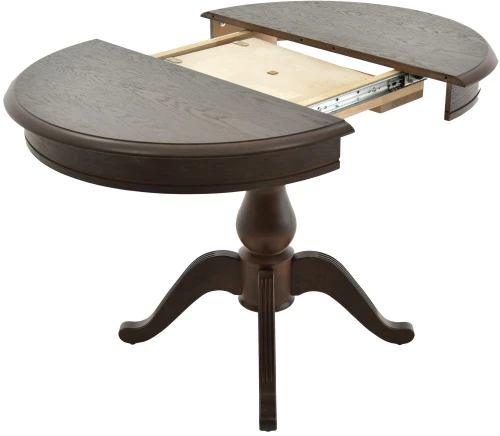 Обеденная группа (Стол Фабрицио-1 и 4 стула Кабриоль), орех темный