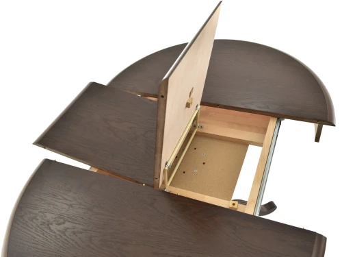 Обеденная группа (Стол Фабрицио-1 и 4 стула Кабриоль), орех темный