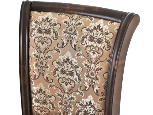 Обеденная группа (Стол Фабрицио-1 и 4 стула Кабриоль), орех темный