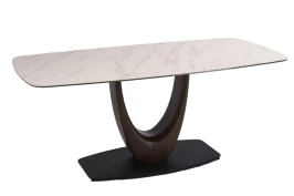 Стол обеденный Римини MC3020-200WT, 200х110х76 см, белая керамика