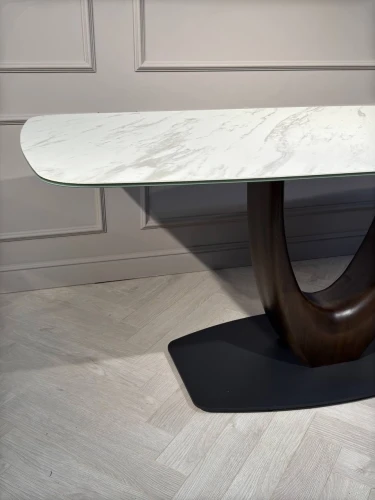 Стол обеденный Римини MC3020-200WT, 200х110х76 см, белая керамика