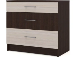 Комод «Алёна» 3ящ, Венге/Дуб молочный