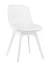 DC270 Стул пластиковый, БЕЛЫЙ c подушкой, ноги белые