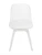 DC270 Стул пластиковый, БЕЛЫЙ c подушкой, ноги белые